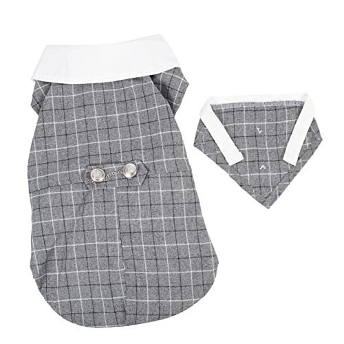 LIOOBO Hundekleid Abriebfeste Hundebekleidung Dekorativer Hundeanzug Hunde-Smoking-Ornament Party Mittel Hochzeitstierkleidung Hochzeitsanzug Für Haustiere Groß Outfit Polyester Grau LIOOBO Hundekleid Abriebfeste Hundebekleidung Dekorativer Hundeanzug Hunde-Smoking-Ornament Party Mittel Hochzeitstierkleidung Hochzeitsanzug Für Haustiere Groß Outfit Polyester Grau von LIOOBO