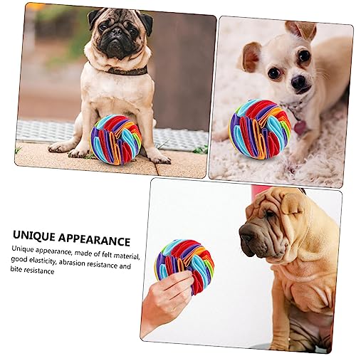 LIOOBO Interaktiver Hundeschnüffelball aus Umweltfreundlichem Material Beißfest und Abriebfest Snack Versteckspielzeug für Hunde Fördert Langsames Fressen und Training Geeignet für von LIOOBO