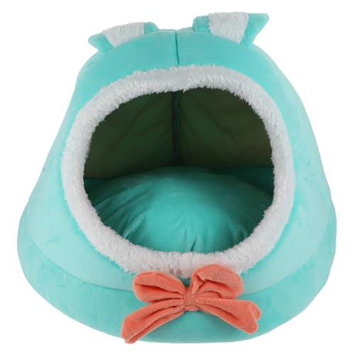 LIOOBO Kaninchen -ohrkatze Nest Strapazierfähiges Haustierbett Katzenbetten Kätzchen Warmes Hasenbett Versteck Katze Warmes Klein Haustiere Kurzer Plüsch Green LIOOBO Kaninchen -ohrkatze Nest Strapazierfähiges Haustierbett Katzenbetten Kätzchen Warmes Hasenbett Versteck Katze Warmes Klein Haustiere Kurzer Plüsch Green von LIOOBO