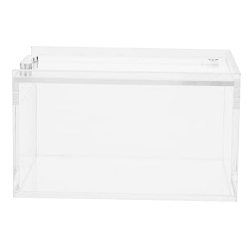 LIOOBO Kasten Futterbox Für Reptilien Haustier Mini Fall Klein Zucht Gecko Hitze Reptilienterrarium Aqua Tarantula -gehäuse Züchten Behälter Fälschung Heimtierbedarf Transparent Acryl von LIOOBO