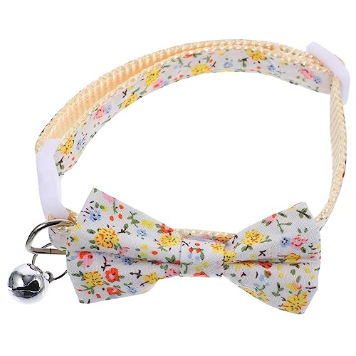 LIOOBO Katzenkragen mit Glocke Katzenhalsbänder Welpenhalsband dekoratives Kätzchenhalsband verstellbares Hundehalsband Haustier-Kätzchen-Halsband Polyester-Nylon LIOOBO Katzenkragen mit Glocke Katzenhalsbänder Welpenhalsband dekoratives Kätzchenhalsband verstellbares Hundehalsband Haustier-Kätzchen-Halsband Polyester-Nylon von LIOOBO