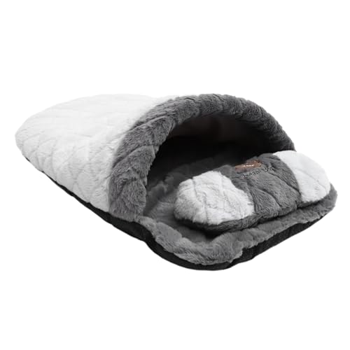 LIOOBO Katzennest Haustier Schlafsack Warmes Kätzchen Schlafplatz für Drinnen Gemütliche Höhle aus Weichem für Katzen und Kleine Hunde Herbst Winter Edition LIOOBO Katzennest Haustier Schlafsack Warmes Kätzchen Schlafplatz für Drinnen Gemütliche Höhle aus Weichem für Katzen und Kleine Hunde Herbst Winter Edition von LIOOBO