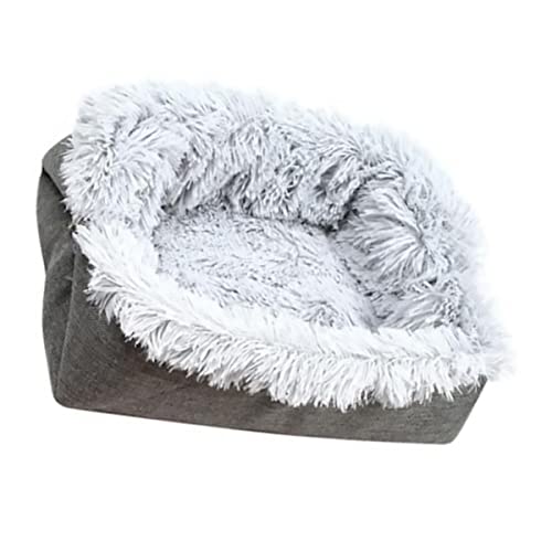 LIOOBO Katzennestkissen Katzenzubehör Chat Haustierbett Katzenbett für Wohnungskatzen Fell beruhigen Plüsch Katzennest Plüschkissen für Haustiere Katze Bett Matte Leinen- Hellgrau LIOOBO Katzennestkissen Katzenzubehör Chat Haustierbett Katzenbett für Wohnungskatzen Fell beruhigen Plüsch Katzennest Plüschkissen für Haustiere Katze Bett Matte Leinen- Hellgrau von LIOOBO