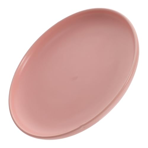 LIOOBO Keramik Katzennapf Rosa Runde Futterschale für Katzen und Kätzchen Breiter Napf für Futter und Wasser Pflegeleichter Katzenteller mit Modernem Design für Gesunde Nahrungsaufnahme von LIOOBO