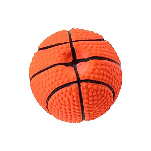LIOOBO Kreatives Hundespielzeug aus Latex Quietschendes Kauspielzeug für Mittelgroße Hunde Basketballform Robust und Langlebig für Spiel und Training LIOOBO Kreatives Hundespielzeug aus Latex Quietschendes Kauspielzeug für Mittelgroße Hunde Basketballform Robust und Langlebig für Spiel und Training von LIOOBO