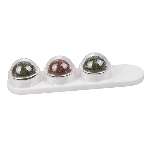 LIOOBO Natürlicher Katzenminze Ball Weiß Katzenspielzeug mit Kaueffekt und Minzgeschmack Interaktives Belohnungsspielzeug zur Zahnpflege und Stressreduktion für Katzen und Kätzchen LIOOBO Natürlicher Katzenminze Ball Weiß Katzenspielzeug mit Kaueffekt und Minzgeschmack Interaktives Belohnungsspielzeug zur Zahnpflege und Stressreduktion für Katzen und Kätzchen von LIOOBO