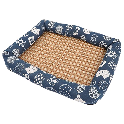 LIOOBO Rattan gewebte Haustiermatte haustierbett pet Bed Katzenkühlung Tierkühlkissen Hundeschlafmatte klein Maschenhundbett Welpenbett Sommer Hundekühlmatte Kühlbett für Hunde Stoff LIOOBO Rattan gewebte Haustiermatte haustierbett pet Bed Katzenkühlung Tierkühlkissen Hundeschlafmatte klein Maschenhundbett Welpenbett Sommer Hundekühlmatte Kühlbett für Hunde Stoff von LIOOBO