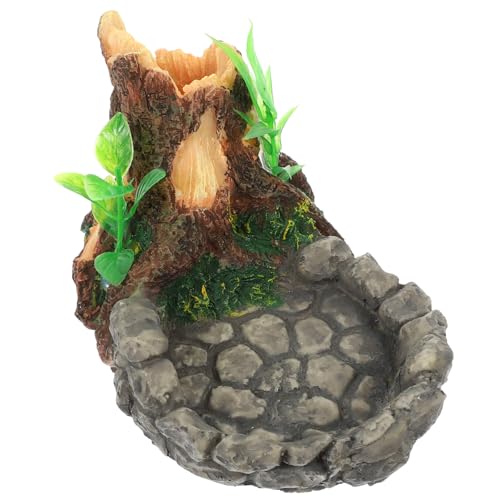 LIOOBO Reptilien Futter und Wasserschale aus Harz Schildkröten Napf mit Natürlichem Design Einfach zu Reinigen für Terrarien und Aquarien Snack und Trinkstation für Eidechsen und LIOOBO Reptilien Futter und Wasserschale aus Harz Schildkröten Napf mit Natürlichem Design Einfach zu Reinigen für Terrarien und Aquarien Snack und Trinkstation für Eidechsen und von LIOOBO