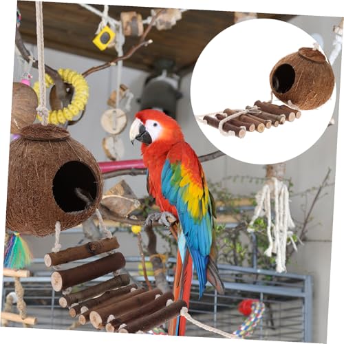 LIOOBO Reptilienversteck Kokosnuss-höhle mit Leiter Hängendes Terrarium Versteck für Haustiere Leichtes und Praktisches Reptilienhaus für Sicheres Verstecken und Stilvolle Dekoration LIOOBO Reptilienversteck Kokosnuss-höhle mit Leiter Hängendes Terrarium Versteck für Haustiere Leichtes und Praktisches Reptilienhaus für Sicheres Verstecken und Stilvolle Dekoration von LIOOBO