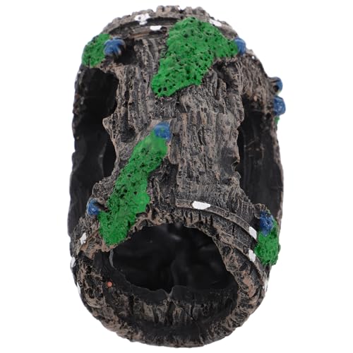 LIOOBO Resin Aquarium Dekoration Für Fische Reptilien Und Garnelen Sicheres Versteck Für Aquarien Und Terrarien Und von LIOOBO