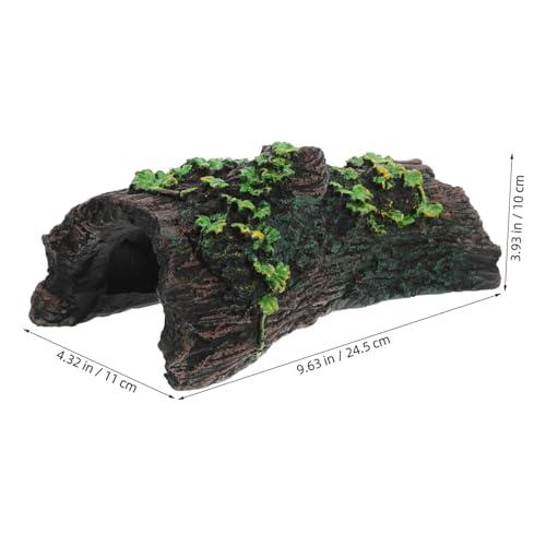 LIOOBO Resin Baumstamm Aquarium Deko Höhle Kreatives Versteck Haus für Fische und Reptilien Abnehmbar Multifunktional Natürliches Versteck für Aquarien und Terrarien LIOOBO Resin Baumstamm Aquarium Deko Höhle Kreatives Versteck Haus für Fische und Reptilien Abnehmbar Multifunktional Natürliches Versteck für Aquarien und Terrarien von LIOOBO