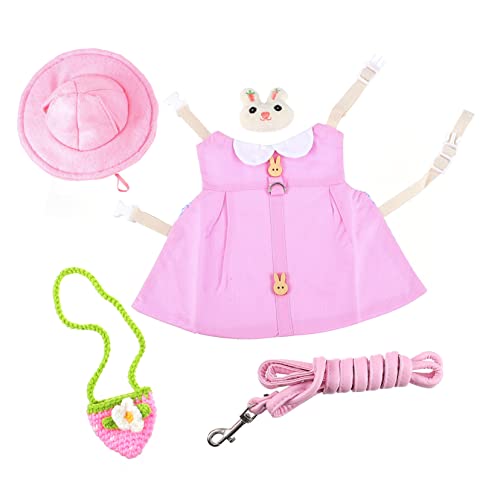 LIOOBO Satz Haustierkleidungsset Zubehör Häschenkleidung für Kaninchen Weste Hase Rosa Aber Haustier verkleiden Welpen-Outfits kleine hundekleidung Welpenkostüm Stricken LIOOBO Satz Haustierkleidungsset Zubehör Häschenkleidung für Kaninchen Weste Hase Rosa Aber Haustier verkleiden Welpen-Outfits kleine hundekleidung Welpenkostüm Stricken von LIOOBO