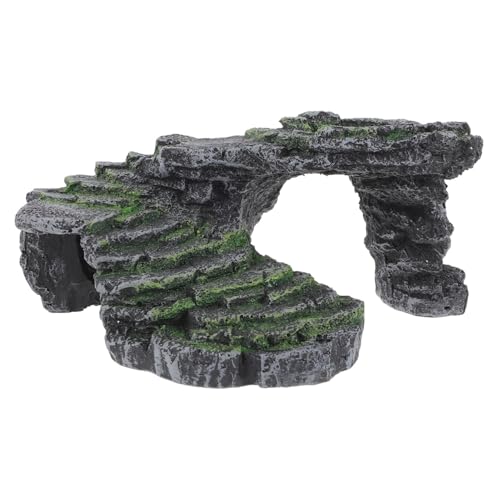 LIOOBO Schildkröten-Aalplattform Für Aquarien – Kletterrampe Und Ruheterrasse Aus Robustem Material - Ideal Für Reptilien Frösche Und Molche – Naturstein Für EIN von LIOOBO