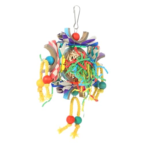LIOOBO Vogel-zerkleinerungsspielzeug Zum Aufhängen Für Vögel Und Papageien Kauspielzeug Vogelkäfig Zubehör Hängendes Spielzeug Für Vögel Kreative Vogelspielzeug Für Papageien von LIOOBO