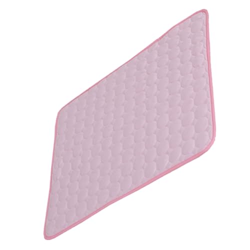 LIOOBO Sommerliche Kühlmatte für Haustiere Rosa Atmungsaktiv Faltbar Kühlend und Komfortabel Geeignet für Hundebett Katzenkorb Transportbox und Zuhause von LIOOBO