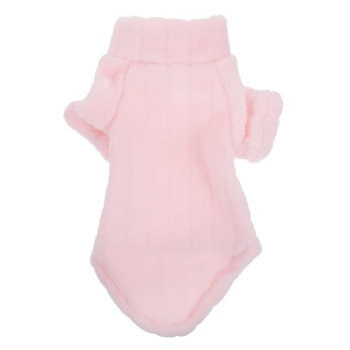 LIOOBO Thermaljacke mit hoher Hals Katzensachen Katzenkleidung nur für Katzen Anzüge Katzenpullover Katzenmantel Winterjacke für Welpen Winter hundemantel Kleidung für Sphynx Samt Rosa von LIOOBO