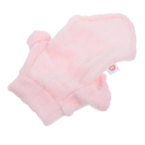 LIOOBO Thermaljacke mit hoher Hals drinnen Mäntel Herbst Haustier UPS Warmer Hundemantel Winter hundemantel dekorative Hundekleidung Hundebekleidung Winterkleidung für Hunde Samt Rosa von LIOOBO
