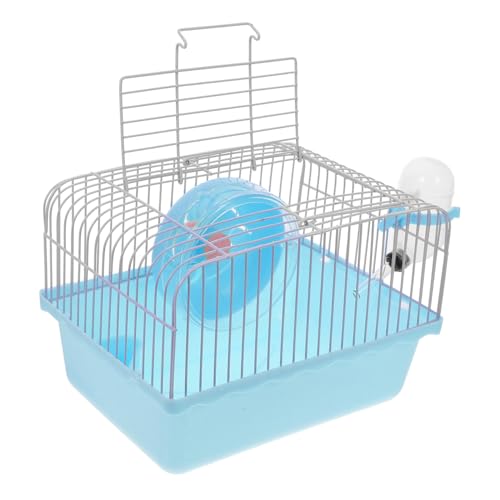 LIOOBO Tragbarer Hamsterkäfig mit Handgriff und Wasserflaschenhalter Geräumiger Kleintierkäfig für Hamster Chinchillas und Kleine Vögel Sicherer Reise aus Sicheren Materialien für LIOOBO Tragbarer Hamsterkäfig mit Handgriff und Wasserflaschenhalter Geräumiger Kleintierkäfig für Hamster Chinchillas und Kleine Vögel Sicherer Reise aus Sicheren Materialien für von LIOOBO