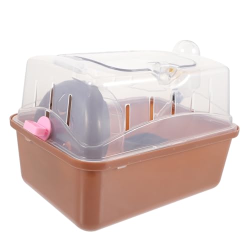 LIOOBO Transparenter Hamster-Tragetasche Mit Belüftungsschlitzen Tragbarer Käfig Für Hamster Meerschweinchen Und Andere Kleine Tiere Für Ausflüge Und von LIOOBO