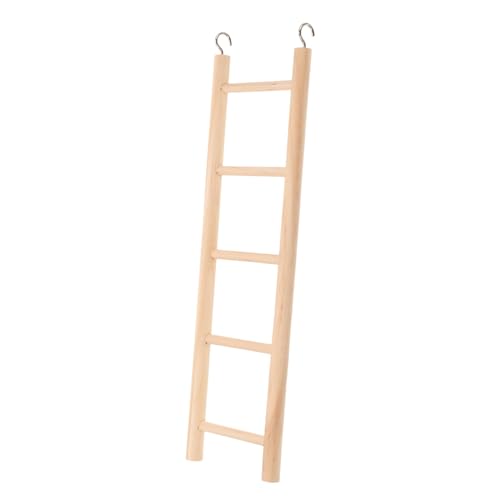 LIOOBO Vogel Holzleiter für Sittiche Kletterspielzeug aus Holz für Vogelkäfige Fördert und Bewegung Attraktives Design zur Steigerung Aktivität von LIOOBO