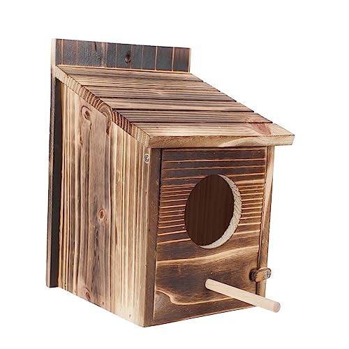 LIOOBO Vogelfutterhaus Aus Holz Für Outdoor Gebrauch Vogelnest Mit Stabiler Konstruktion Kompakte Für Garten Natürlich Und Langlebig LIOOBO Vogelfutterhaus Aus Holz Für Outdoor Gebrauch Vogelnest Mit Stabiler Konstruktion Kompakte Für Garten Natürlich Und Langlebig von LIOOBO
