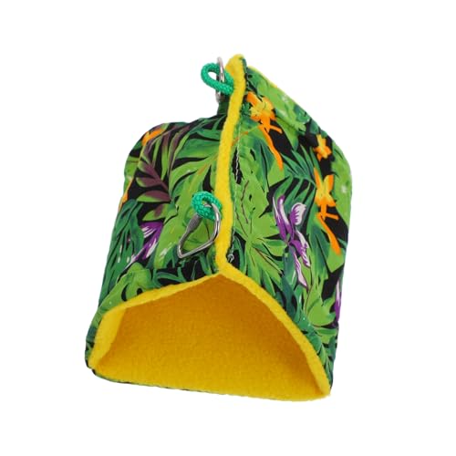 LIOOBO Vogelnest hängend Papageienbett Hängematte Material Verschachtelung Schlafsack vogelhaus Papageiennest aus Baumwolle Papagei Hängenest Flaum Green LIOOBO Vogelnest hängend Papageienbett Hängematte Material Verschachtelung Schlafsack vogelhaus Papageiennest aus Baumwolle Papagei Hängenest Flaum Green von LIOOBO