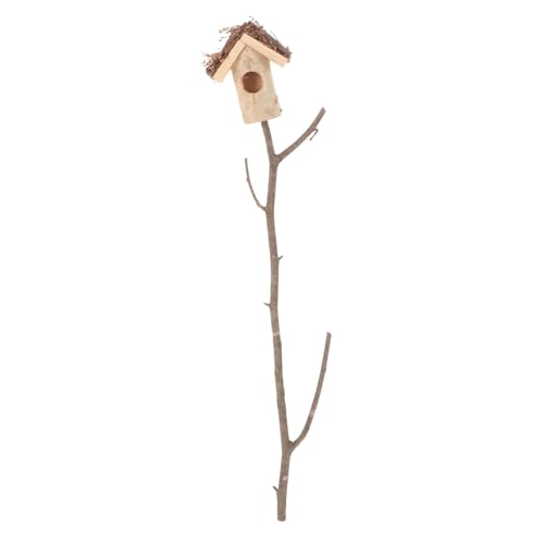 LIOOBO Outdoor Vogelhaus Pfahl Dekoratives Vogelnest für Garten Unfertiges Vogelheim für Draußen Einfach Aufzubauen und Langlebig Gartendekoration mit Kunstvogel LIOOBO Outdoor Vogelhaus Pfahl Dekoratives Vogelnest für Garten Unfertiges Vogelheim für Draußen Einfach Aufzubauen und Langlebig Gartendekoration mit Kunstvogel von LIOOBO