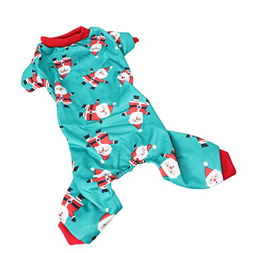 LIOOBO Weihnachtliches Hundekostüm Für Kleine Welpen – Warmer Santa Claus Overall Aus Weichem Material in Festlichem Grün - Ideal Für Die Kalte Jahreszeit Und Perfekte Feiertags-Outfits LIOOBO Weihnachtliches Hundekostüm Für Kleine Welpen – Warmer Santa Claus Overall Aus Weichem Material in Festlichem Grün - Ideal Für Die Kalte Jahreszeit Und Perfekte Feiertags-Outfits von LIOOBO