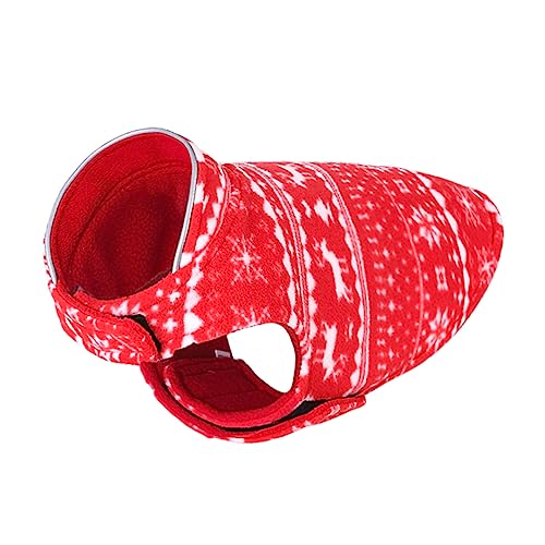 LIOOBO Weihnachtsdruckhundmantel Hunde-Weihnachtsjacke aus Baumwolle Weihnachtshundekostüm Hunde-Hoodie Mäntel Thema weihnachtsdeko Haustier-Outfit Hundebekleidung Polarfleece rot LIOOBO Weihnachtsdruckhundmantel Hunde-Weihnachtsjacke aus Baumwolle Weihnachtshundekostüm Hunde-Hoodie Mäntel Thema weihnachtsdeko Haustier-Outfit Hundebekleidung Polarfleece rot von LIOOBO