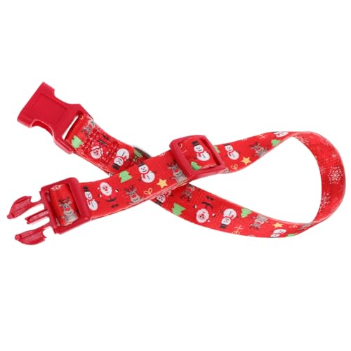 LIOOBO Weihnachtshundkette Hundehalsband Weihnachten Halskette Name Kleines Hundehalsband Hundehalsbänder Mittel Halsband Für Hunde Weihnachtshundehalsband Plüsch Party Geboren Polyester von LIOOBO
