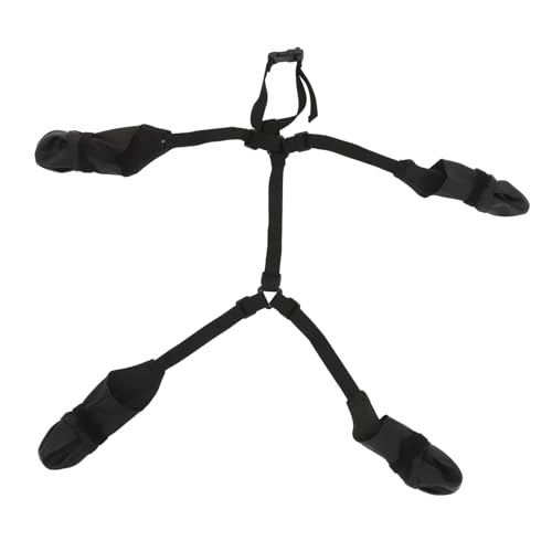 LIOOBO wasserdichte Hundeschuhe für Kleine und Mittlere Hunde rutschfeste Boots mit Verstellbaren Riemen für Outdoor Aktivitäten Schnee und Regen Langlebiger Pfotenschutz von LIOOBO