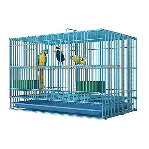 Schmiedeeiserne Vogelkäfige Vogelkäfig mit Rollständer Hohe Kapazität Vogelhausträger Quadratische Vogelkäfige für den Innenbereich von LIOONS