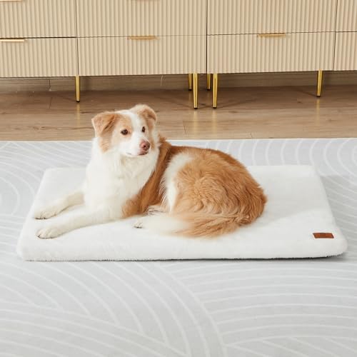 LIORCE Memory Foam Dog Crate Pad - XL Dog Bed Mat for Crate with Removable Washable Cover and Waterproof Lining - Orthopädische Haustierbettmatte für extra große Hunde - Entworfen für 106,7 cm von LIORCE