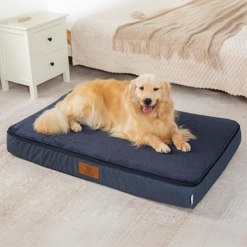 LIORCE Orthopädisches Hundebett aus Memory-Schaum, Größe XXL, 15,2 cm dick, für extra große Hunde, wasserdicht, abnehmbar, waschbarer Bezug und umlaufender Reißverschluss, ultimativer Komfort und LIORCE Orthopädisches Hundebett aus Memory-Schaum, Größe XXL, 15,2 cm dick, für extra große Hunde, wasserdicht, abnehmbar, waschbarer Bezug und umlaufender Reißverschluss, ultimativer Komfort und von LIORCE
