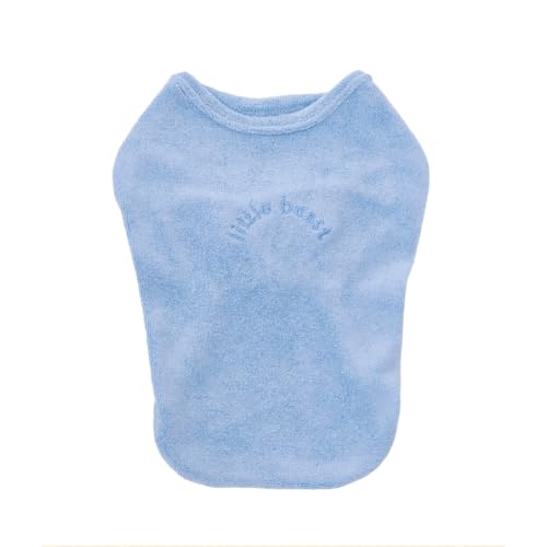 Little Beast Tanktop aus Baumwoll-Frottee, Haustier-Shirts, Blau, Größe XXS von LITTLE BEAST