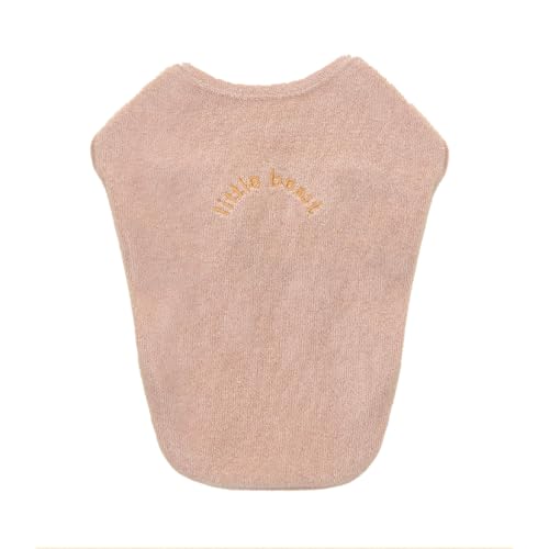 Little Beast Tanktop aus Baumwoll-Frottee, für Haustiere, Größe M, Beige von LITTLE BEAST