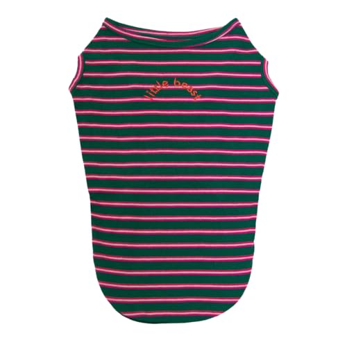 Little Beast Tanktop aus Baumwoll-Frottee für Haustiere, Jalapeno, Größe L von LITTLE BEAST