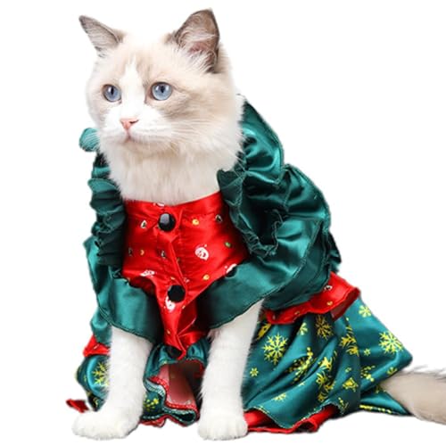 LIUASMUE Weihnachten Urlaub Fancy Dress Up Haustier Hund Für Katze Kostüm Hundekleidung Geschenk Für Haustier Welpe Warmer Rock Herbst Und Winter Kriegshundekleidung Kostüm von LIUASMUE