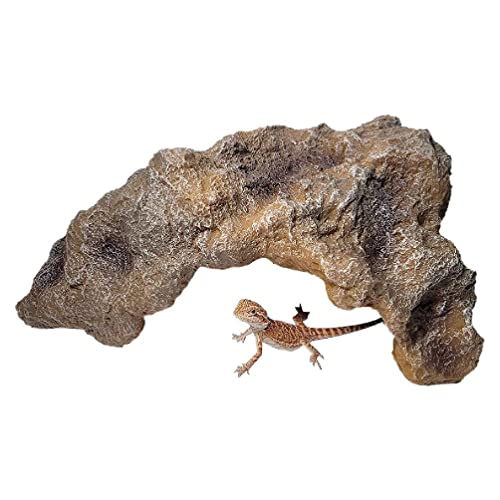 Reptilienversteck Höhle Aquarium Fischfelsen Versteck Lebensraum Dekoration Für Schildkröten Unterschlupf Für Einsiedlerkrebse Geckos Skorpion Kleintierversteck von LIUASMUE