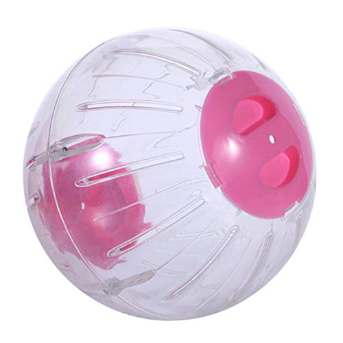 LIUZHI Laufrad for Hamster, Nagetiermäuse, Kunststoff, niedlicher Übungsball, transparenter Hamsterball, kleines Haustier, rollender Ball, Spielzeug von LIUZHI