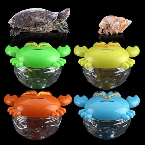 Kleine Kunststoff-Reptilienträger für Schildkröten, Einsiedlerkrebse, Schlüpfbehälter für Schildkröten, Einsiedler, Krabben, Fische, kleine Reptilien, Insekten, Durchmesser: 5,1 cm, H: 8,9 cm, 4 Stück Kleine Kunststoff-Reptilienträger für Schildkröten, Einsiedlerkrebse, Schlüpfbehälter für Schildkröten, Einsiedler, Krabben, Fische, kleine Reptilien, Insekten, Durchmesser: 5,1 cm, H: 8,9 cm, 4 Stück von LIUZONGIN