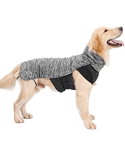 LIVACASA Hundemantel Winddicht Warm Hundejacke Gepolstert Wasserabweisend Wintermäntel Winterjacke für Hunde Reflektierend Bauchschutz Mit Leineloch Winter Hundewintermantel Grau 3XL LIVACASA Hundemantel Winddicht Warm Hundejacke Gepolstert Wasserabweisend Wintermäntel Winterjacke für Hunde Reflektierend Bauchschutz Mit Leineloch Winter Hundewintermantel Grau 3XL von LIVACASA