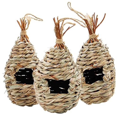 LIXSAZSE 3er Pack Tiernest Zucht Vogelhaus Outdoor Hanging Outside Birdcage Park Branch Decor Cage Roosting House von LIXSAZSE