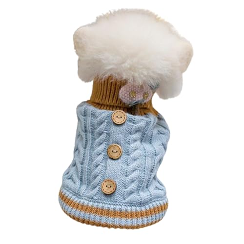 LIXSAZSE Bleiben Sie gemütlich und modisch, stilvolle Winter Haustier Kleidung, Polyester Winter Hundepullover, Jacke, Winter Haustier Pullover, blau L LIXSAZSE Bleiben Sie gemütlich und modisch, stilvolle Winter Haustier Kleidung, Polyester Winter Hundepullover, Jacke, Winter Haustier Pullover, blau L von LIXSAZSE