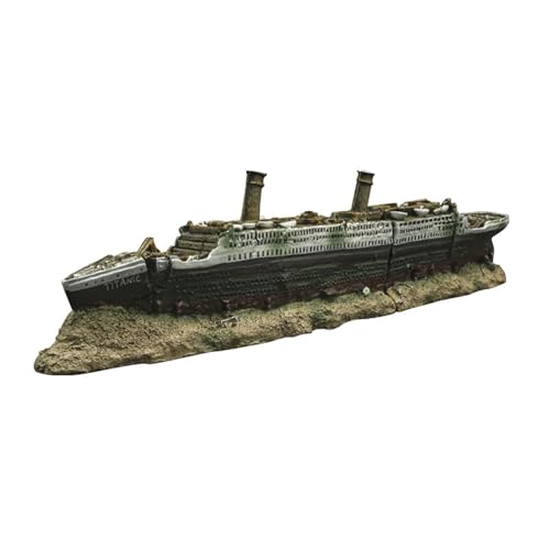 LIXSAZSE Einzigartige Aquarium Dekoration. Stellen Sie das der Titanic S mit Stil nach. Geschenk für Aquarium Dekorationsliebhaber aus Kunstharz LIXSAZSE Einzigartige Aquarium Dekoration. Stellen Sie das der Titanic S mit Stil nach. Geschenk für Aquarium Dekorationsliebhaber aus Kunstharz von LIXSAZSE