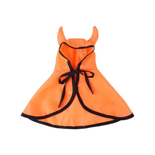 LIXSAZSE Halloween Haustier Umhang mit Kapuze, Motto Cosplay, Party, Urlaub, Atmosphären, Umhang, Kostüm, Dekoration, gruselige Mantel Kleidung, Orange, S LIXSAZSE Halloween Haustier Umhang mit Kapuze, Motto Cosplay, Party, Urlaub, Atmosphären, Umhang, Kostüm, Dekoration, gruselige Mantel Kleidung, Orange, S von LIXSAZSE