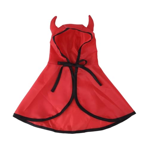 LIXSAZSE Halloween Haustier Umhang mit Kapuze, Motto Cosplay, Party, Urlaub, Atmosphären, Umhang, Kostüm, Dekoration, gruselige Mantel Kleidung, Rot, M LIXSAZSE Halloween Haustier Umhang mit Kapuze, Motto Cosplay, Party, Urlaub, Atmosphären, Umhang, Kostüm, Dekoration, gruselige Mantel Kleidung, Rot, M von LIXSAZSE
