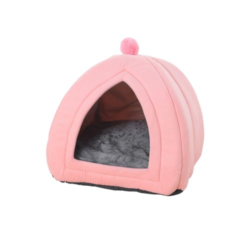 LIXSAZSE Haushalt Tragbare Pet Home Innen Wohnzimmer Schlafzimmer Winter Ruhen Nest Schlafen Zelt Kleine Tier Warme, Rosa, 33x33x36cm LIXSAZSE Haushalt Tragbare Pet Home Innen Wohnzimmer Schlafzimmer Winter Ruhen Nest Schlafen Zelt Kleine Tier Warme, Rosa, 33x33x36cm von LIXSAZSE
