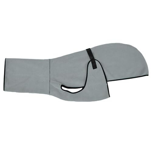 LIXSAZSE Hunde Trockenmantel, super saugfähiger Bademantel für schnelles Trocknen, Baumwolle, Hunde Trockenmantel, Hunde Badetuch, Hundemantel, weich für Hunde, grau+XL LIXSAZSE Hunde Trockenmantel, super saugfähiger Bademantel für schnelles Trocknen, Baumwolle, Hunde Trockenmantel, Hunde Badetuch, Hundemantel, weich für Hunde, grau+XL von LIXSAZSE