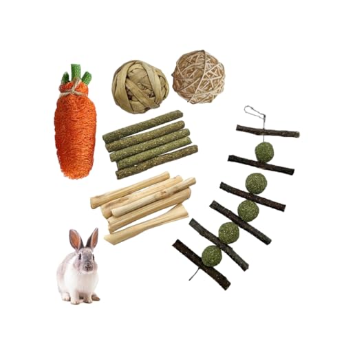 LIXSAZSE Langlebiges Kauspielzeug Set für einzigartige Haustiere – für kleine Räume, Holztier Kauspielzeug, Kauspielzeug Set, Kaninchen, Meerschweinchen, 6 teiliges Set LIXSAZSE Langlebiges Kauspielzeug Set für einzigartige Haustiere – für kleine Räume, Holztier Kauspielzeug, Kauspielzeug Set, Kaninchen, Meerschweinchen, 6 teiliges Set von LIXSAZSE